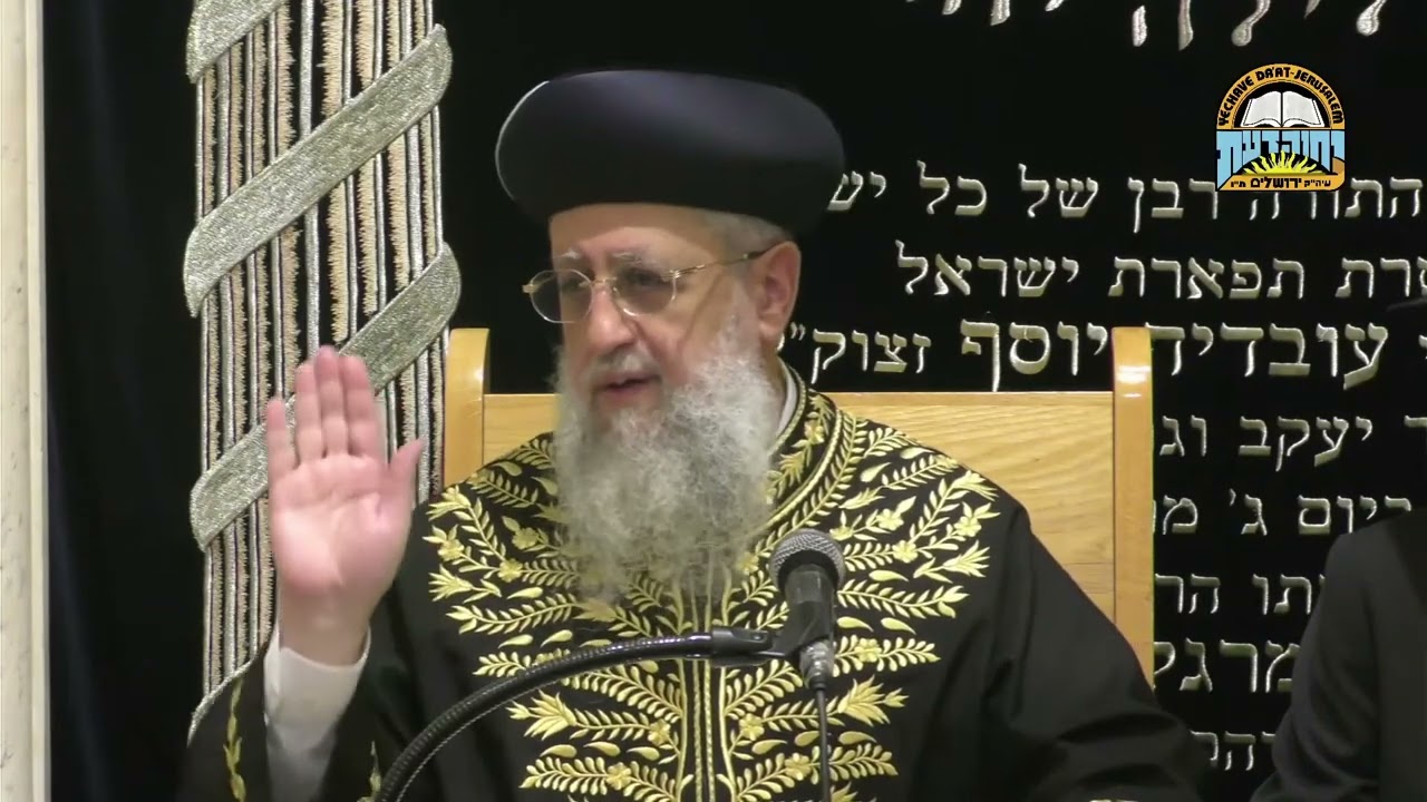 הרה"ג הרב דוד יוסף שליט"א