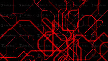 Abstract geometric lined pattern, motion graphics. Animation. Endless quantity of red bended lines
