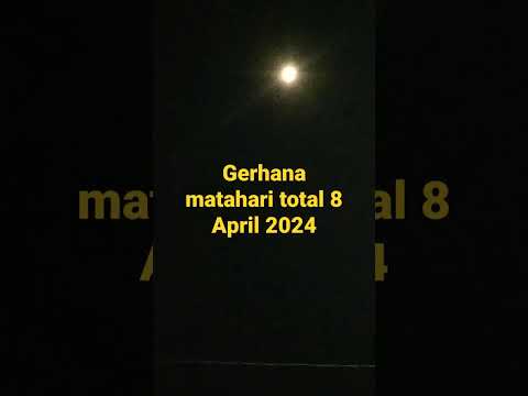gerhana matahari total akan terjadi hari Senin 8 April 2024#shots