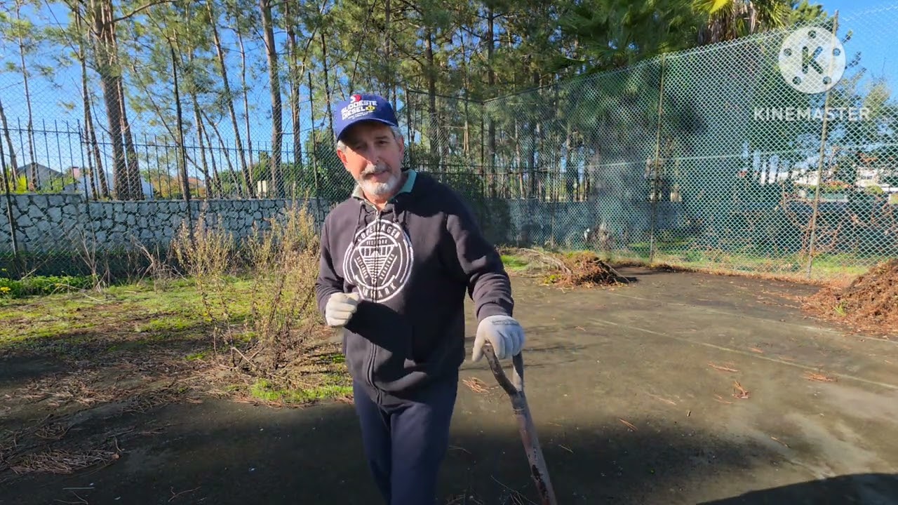 Vídeo 35#.Quadra de Tênis. VEJA O ESTADO em que nossa quadra estava