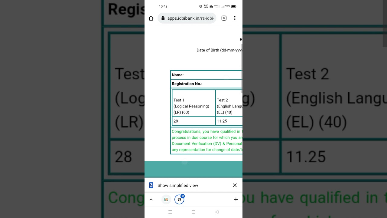 IDBI PGDBF Result 2021