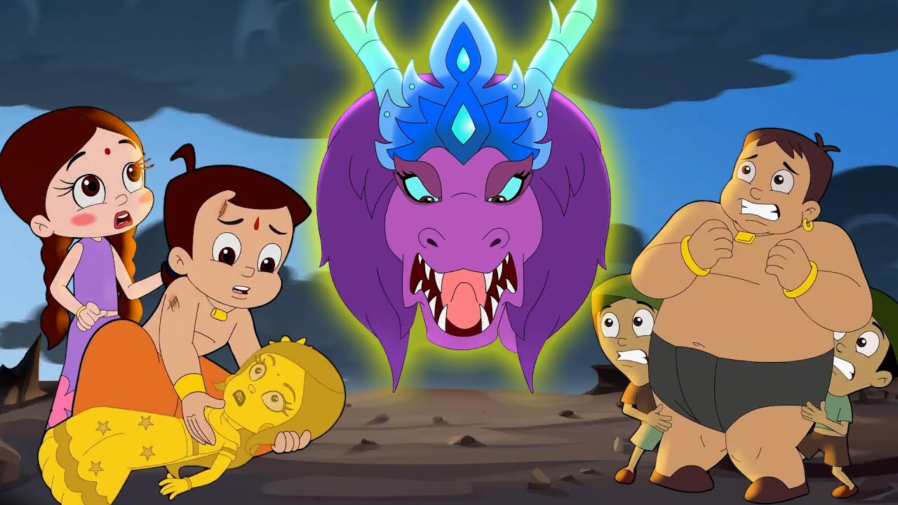 Chutki - Indu Ban Gayi Suneri Murti 😨 | Dragon Curse Movie Chhota Bheem | New Villain Kids Cartoons