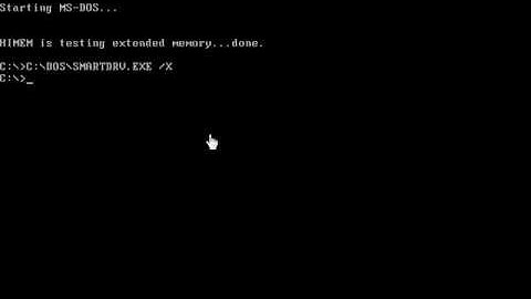Installing MS-DOS 6.22 (quick)