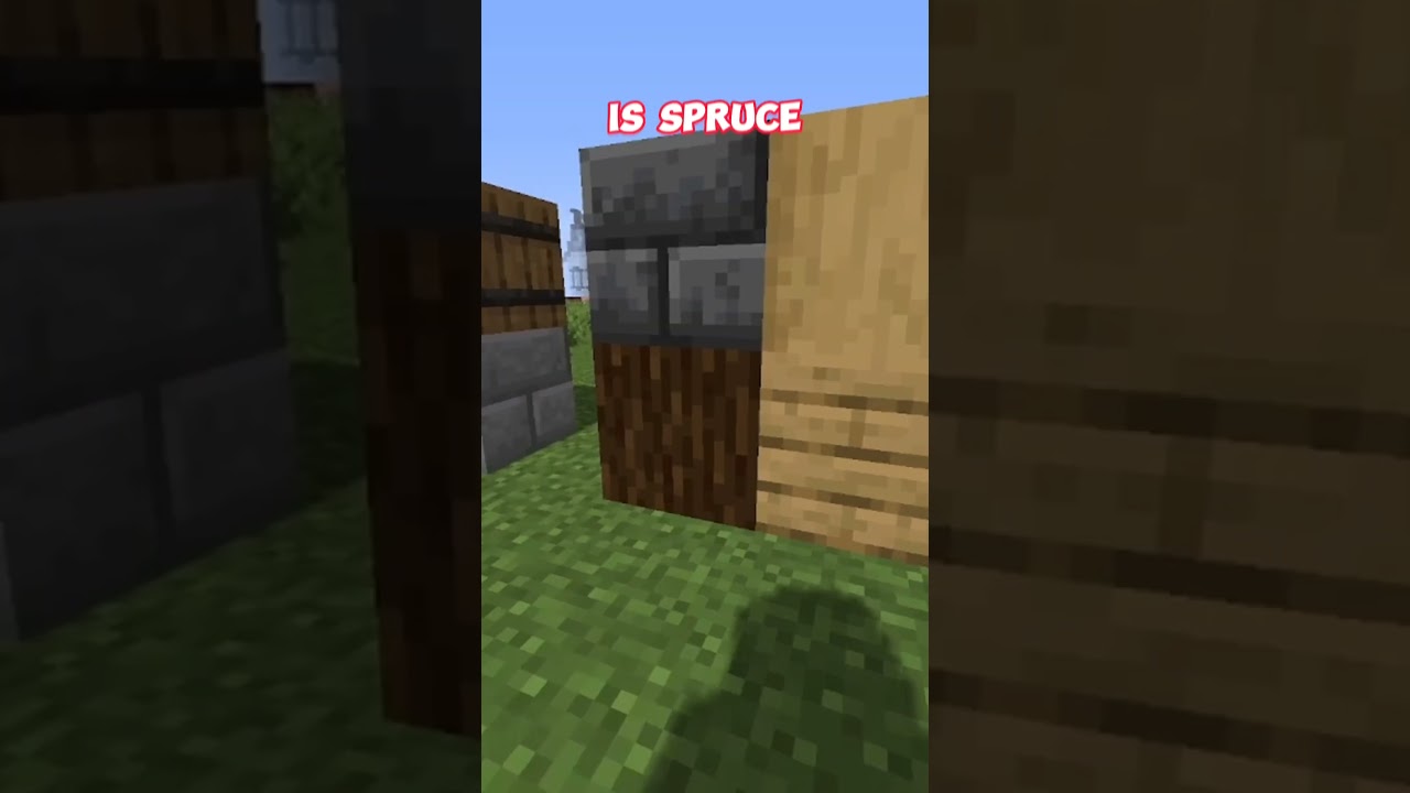 Minecraft Building Tips | Minecraft Block Pallettes with Spruce Wood