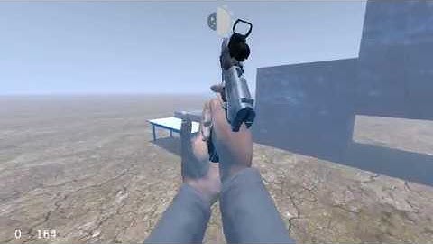 Testing a Firt Person Shooter (In UPBGE Engine) - (Download Red Dot laser sight Programed)