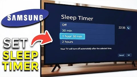 How To Set Sleep Timer On Samsung TV - Step By Step