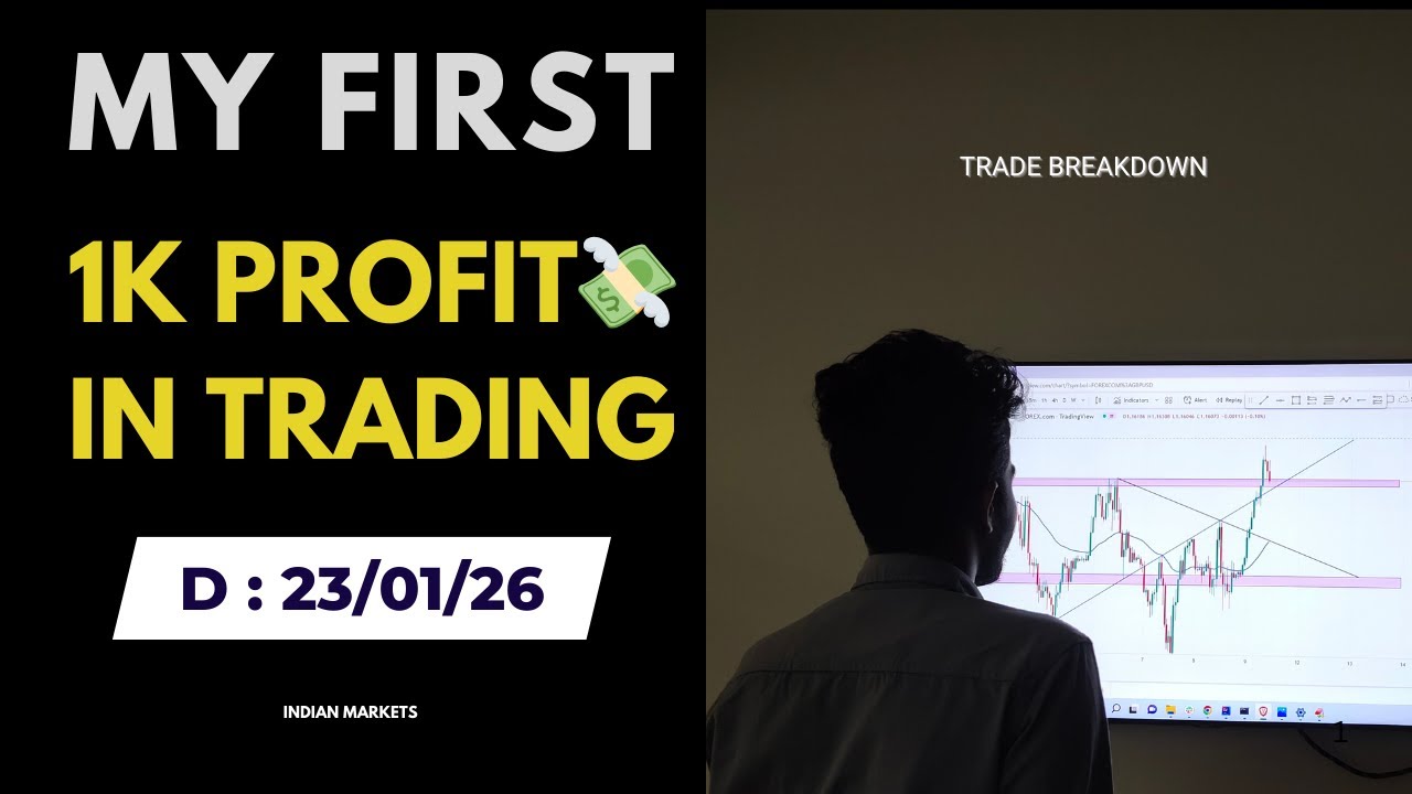 My First 1K Profit in Trading 💰 | Trade Breakdown in Telugu🎯 | Day Trading | 9Fx Trading