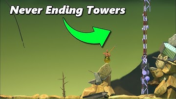 Getting Over It But The Tower Never Ends - MODDED Getting Over It With Bennett Foddy