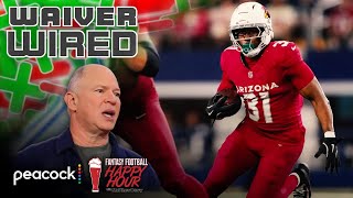 Emari Demercado leads waiver wire RBs with options slim | Fantasy Football Happy Hour | NFL on NBC