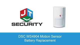 DSC Wireless Motion Sensor Battery Replacement - by JTL Security