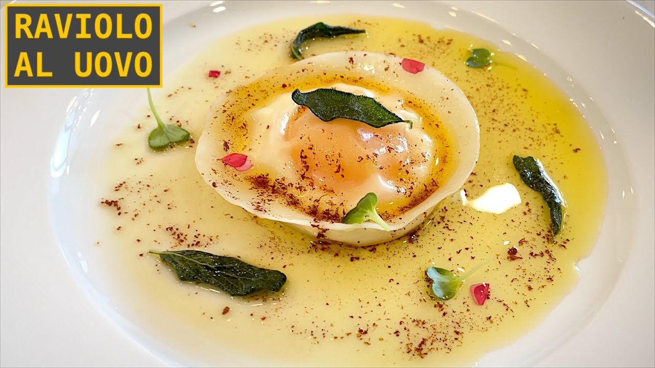 EASY Ricotta & Egg Yolk Raviolo (Raviolo Al Uovo) with Fried Sage and Brown Butter (Beurre