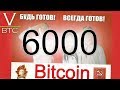 Биткоин прицелился вниз на 6000! Будь готов - всегда готов.