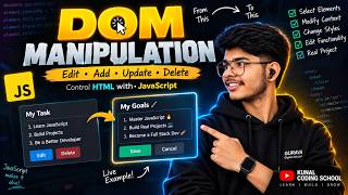 DOM Manipulation in JavaScript 🔥 | Edit HTML Elements Dynamically | JavaScript Project