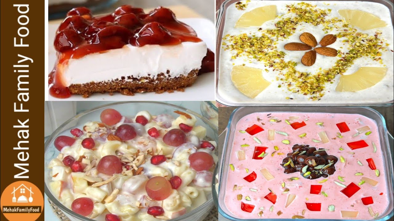 10 Mint Without Cooking & Baking dessert Recipes Ramadan/Eid Special By (Mehak Family Food)