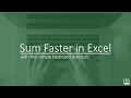 Sum faster in excel with this simple shortcut