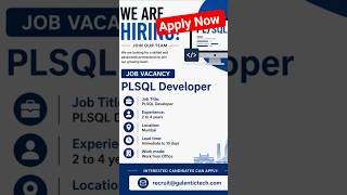 PL SQL Developer Job in Mumbai  #careergrowth #job #careerguidance