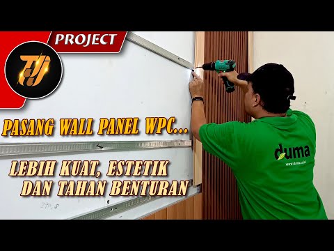 Cara pasang sendiri WALL PANEL WPC DUMA / Ruang tamu jadi seperti lobby hotel