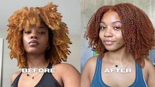 How I dye my 4b natural hair ginger/copper