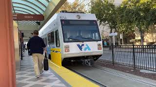 Vta Santa Teresa Train Boarding Convention Center