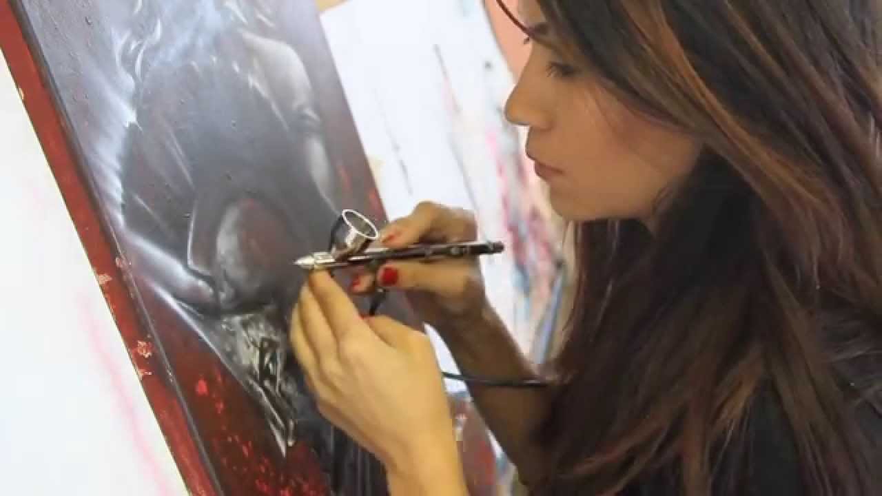 Airbrush Painting On Canvas