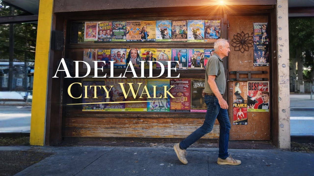 Walking Through Adelaide | Downtown City Walk | 4K 60FPS