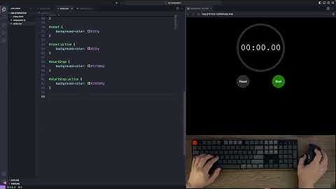 ASMR Programming - Stopwatch App like iOS using JavaScript - No Talking