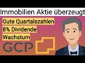 Immobilien Aktie GCP: Hammer Zahlen &amp; Ausblick (8% Dividende) 🔴 Quartalszahlen Grand City Properties