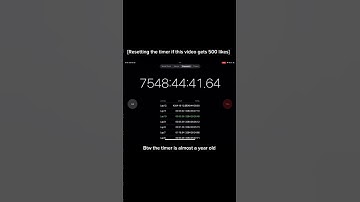 Reset the timer if this video get 500 likes