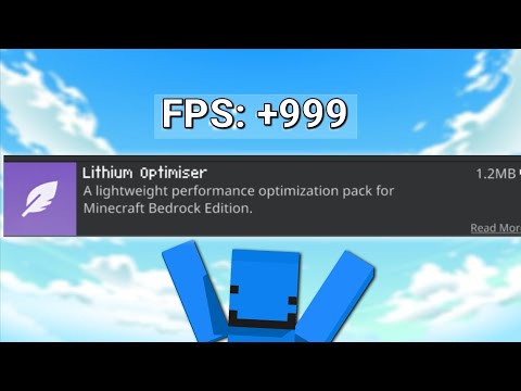 Lithium Optimizer resource pack for MCPE 1.21+🔥✨ | Lag fix ✅