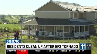 Residents clean up community after tornadoes sweep through Colorado