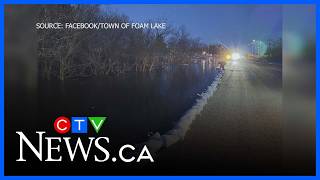 Spring weather causes flooding across Sask., road collapse reported