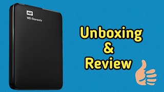 Wd elements 1.5TB harddisk unboking and review