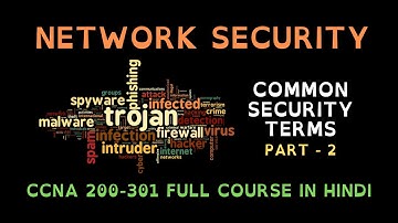 124. Free CCNA (NEW) | Network Security - Common Security Terms | CCNA 200-301 Full Course in Hindi