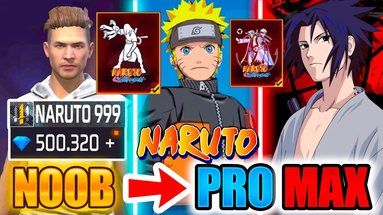 2025👉*NARUTO*🔥100,000💎NEW Free Fire NOOB TO PRO