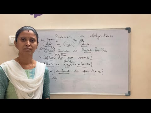 Learn English Grammar | Pronouns Vs Adjectives | Vi's Learning Path | In Tamil