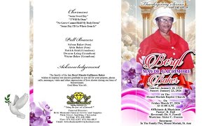 THANKSGIVING SERVICE FOR THE LIFE OF BERYL MAUDE GALLIMORE BAKER 