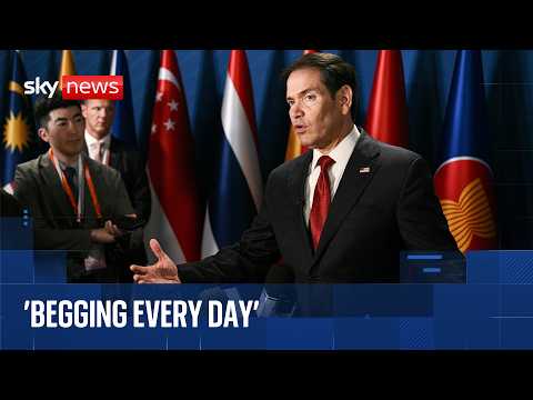 Marco Rubio faces questions on Iran and Ukraine at Southeast Asia summit