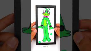 So Hoppy The Amazing Digital Circus Ribbit Cardboard Marble Pinballs Game Easy Crafts #shortsvideo