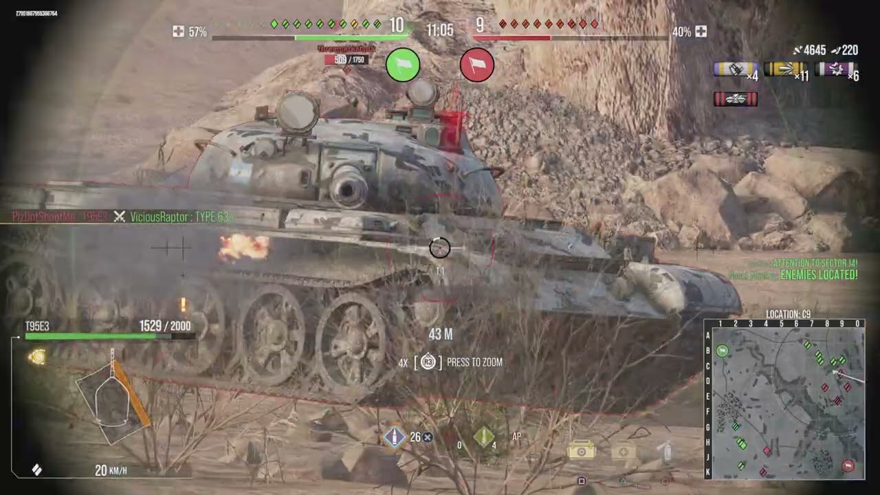 T95E3 8000 DAMAGE
