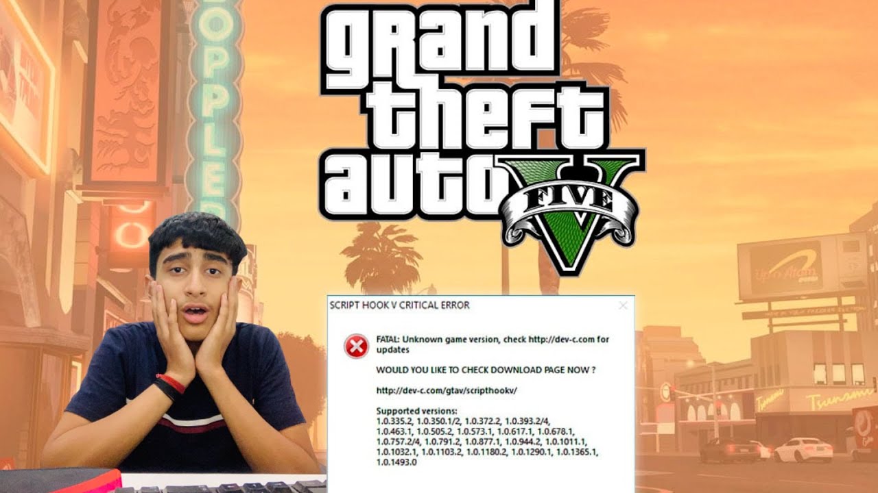 [FIX] Script Hook V Critical Error FATAL: Unknown Game Version in GTA 5 (GTA Gamer) 