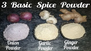 Homemade Garlic Ginger And Onion Powder Recipe