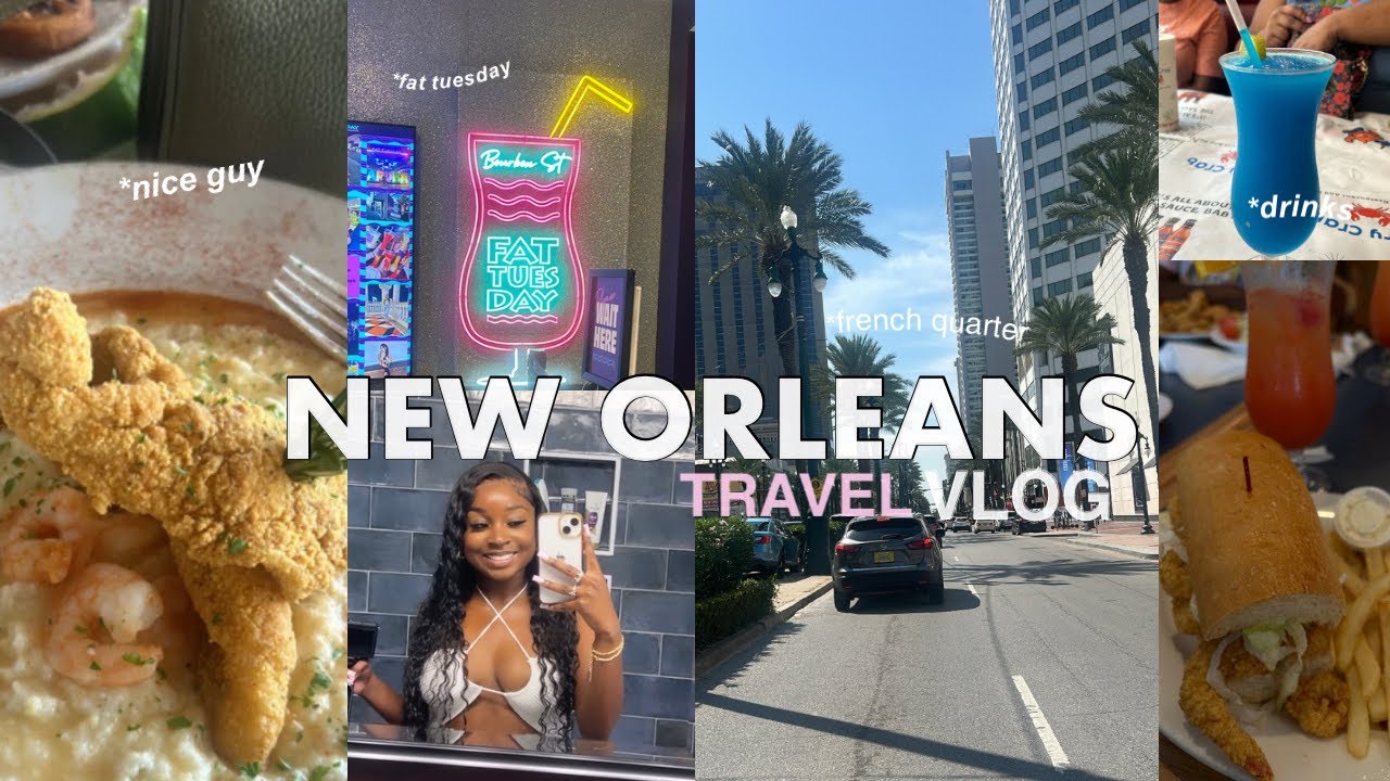 NEW ORLEANS TRAVEL VLOG: 72 HOURS IN NOLA GIRLS TRIP| BOURBON ST, NICE GUY NOLA, FOOD, HOOKAH + MORE