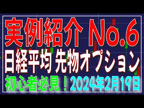 初心者必見 日経平均先物 オプション トレード実例紹介 No.6 コール売りプット売り（デイトレード）