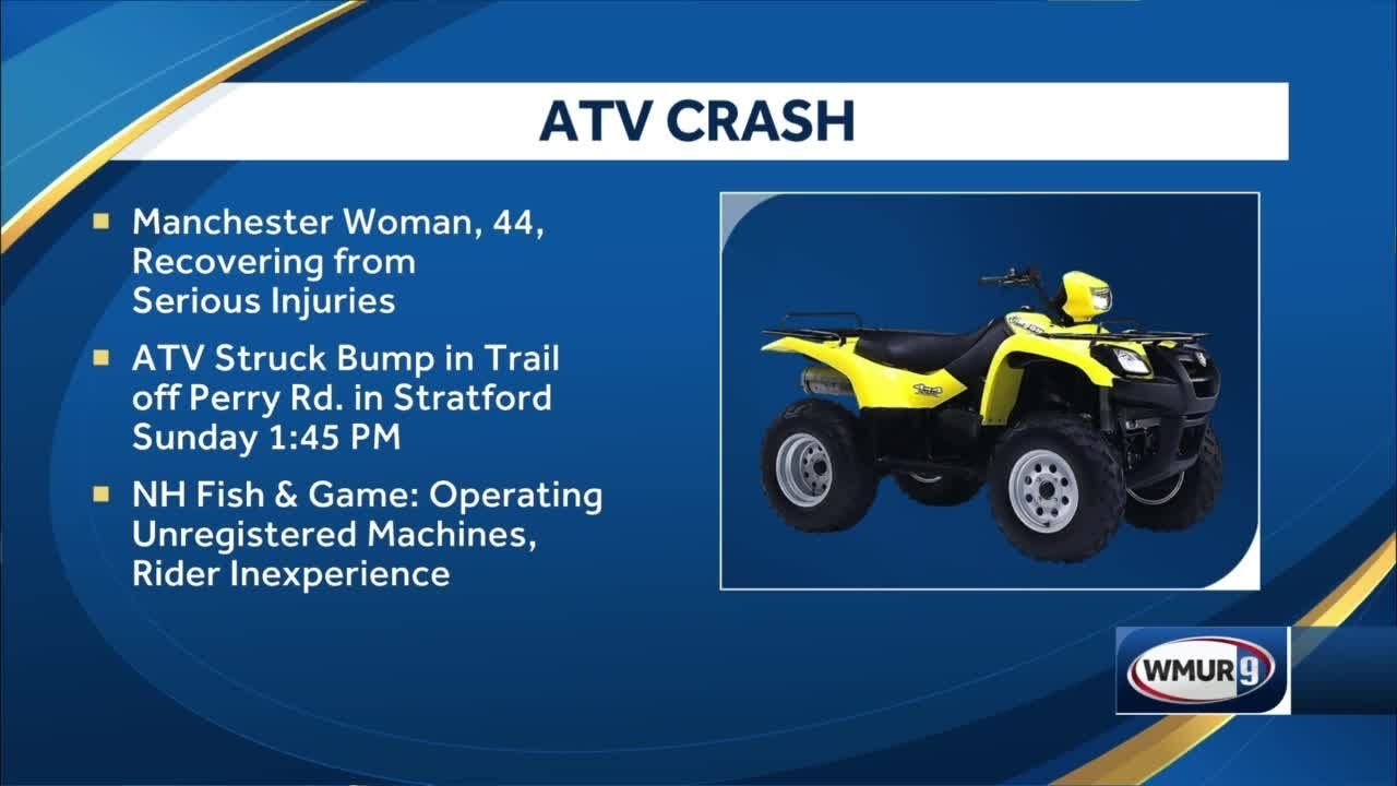Manchester woman seriously hurt in ATV crash - YouTube