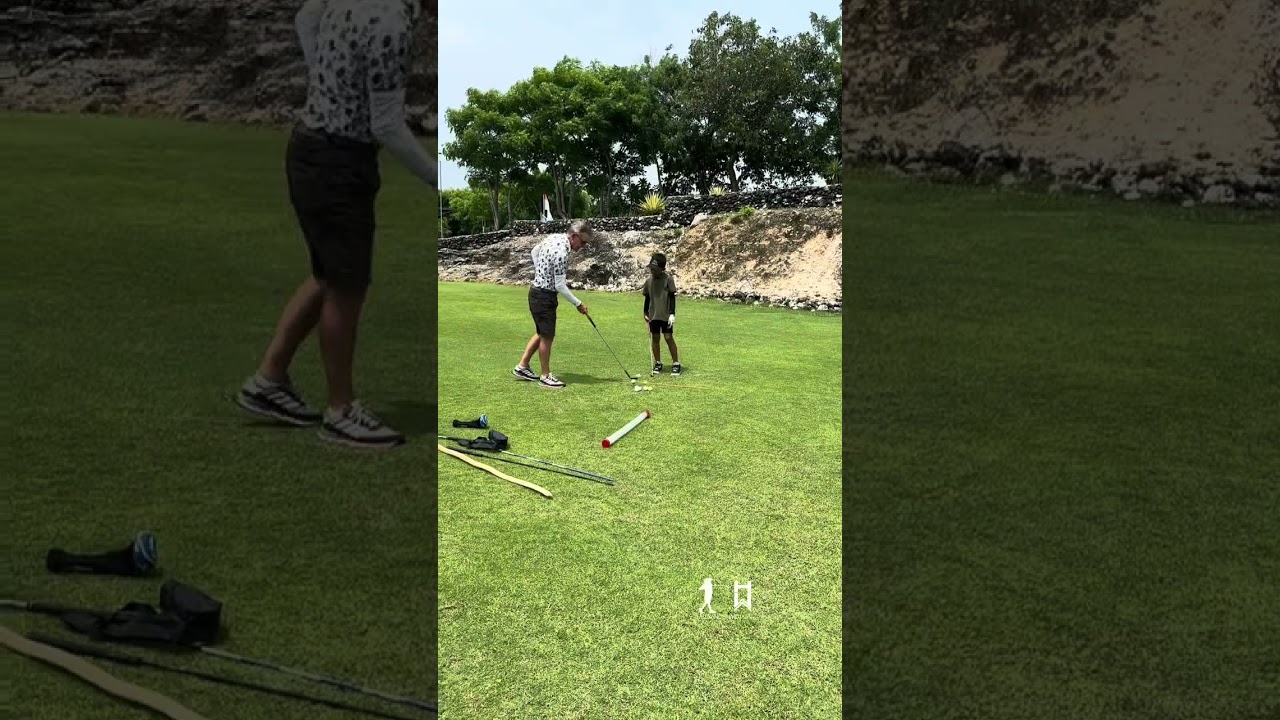 Today practicing the ball alignment and flop shot ⛳️with Coach Jeff 