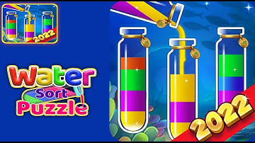 Water Sort Puzzle - Get Colour - Gameplay Walkthrough Part 1 All Levels 1-12 (Android,iOS)
