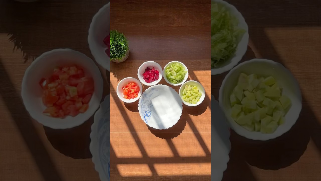 Exotic everyday quick salad for lunch or dinner 🥗 