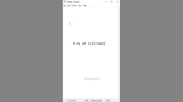 Shortcut to Insert Current Date and Time In Notepad #shorts
