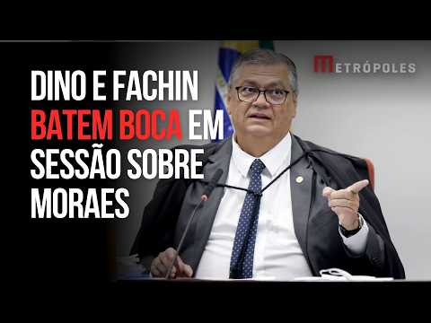Fachin chama a atenção de Dino para seguir regras na sessão sobre investigação contra Moraes