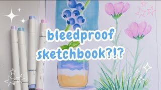 Unboxing and Testing out Ohuhu's New Bleedproof Alcohol Marker Pad | Sketchbook Session 🌸